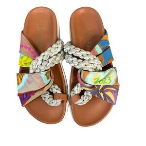 Zimmermann Multicolor Braided Sandals